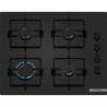 Table de cuisson a gaz - BOSCH Série 2 - 4 foyers - 52 x 59 x 5,4 cm - POP6B6K30 - Noir