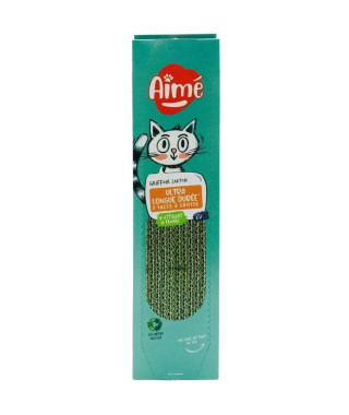 Griffoire en carton - AIMÉ - Pour Chat, Planche a Gratter Double face Super Résistant et Longue Durée, Senteur Herbe a Chat