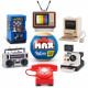 Set de construction - ZURU - Retro - 221 pieces - 6 designs - Ambiance nostalgique