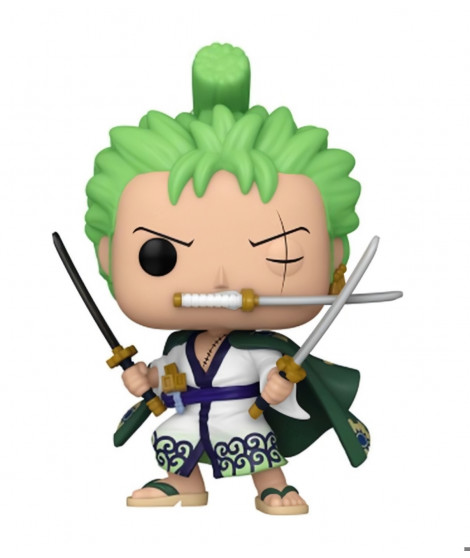 Figurine Funko Pop! Animation: One Piece - Roronoa Zoro - Figurine POP! One Piece, modele Roronoa Zoro de 9 cm