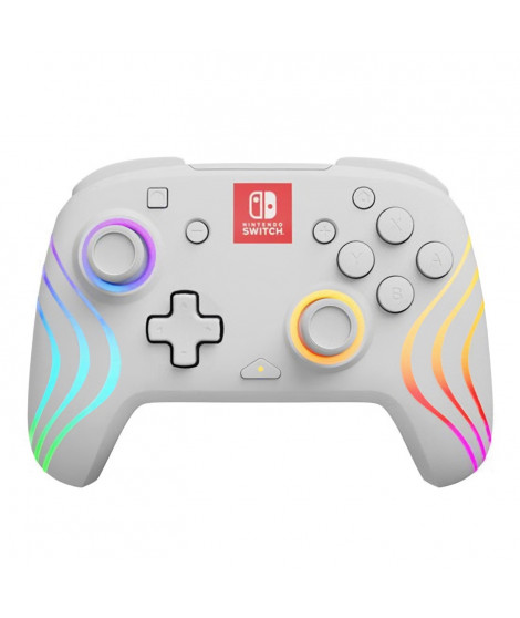 Manette de jeu - PDP - Afterglow Wave - Éclairage RVB - 2100 mAh - Nintendo Switch