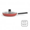 Sauteuse 26 cm - LIVOO - MEP153R - Antiadhésif sans PFOA ni PFOS - Manche silicone - Tous feux dont induction