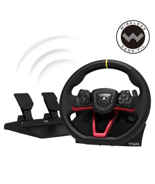 Hori - Volant de course sans fil APEX avec pédales pour PC, PS4 et PS5 - Noir