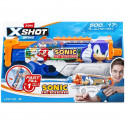 Pistolet a eau - ZURU - X-SHOT Skins Sonic Hyperload - Vitesse Sonic - Remplissage en 1 seconde - Portée 10 m - Réservoir 500 ml