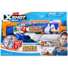 Pistolet a eau - ZURU - X-SHOT Skins Sonic Hyperload - Vitesse Sonic - Remplissage en 1 seconde - Portée 10 m - Réservoir 500 ml