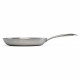 Brigade - Poele en acier inoxydable 28 cm - LIVOO - MEP159 - Acier inoxydable Triply - Tous feux dont induction - Made in France