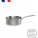Brigade - Casserole en acier inoxydable 18 cm - LIVOO - MEP160 - Acier inoxydable Triply - Tous feux dont induction - Made in…