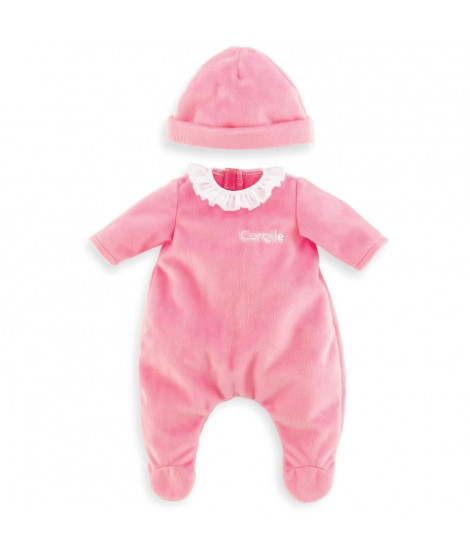 Pyjama Rose et Bonnet - COROLLE - Vetements - Pour Poupon 36cm - Des 2 ans