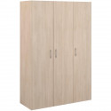 Armoire de chambre - EASY LIFE - Chene - 3 portes - 120,2 x 180 x 49,7 - PARISOT