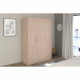 Armoire de chambre - EASY LIFE - Chene - 3 portes - 120,2 x 180 x 49,7 - PARISOT