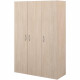 Armoire de chambre - EASY LIFE - Chene - 3 portes - 120,2 x 180 x 49,7 - PARISOT