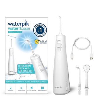 Hydropulseur - WATERPIK - 2 embouts - Charge rapide - Blanc