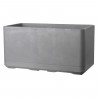 Jardiniere Muret - DEROMA - Cosmo - Ashgrey -  A réserve d'eau - Roulettes - 78 cm
