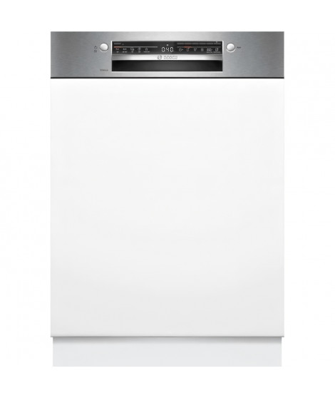 Lave-vaisselle semi-encastrable BOSCH SMI2HTS02E SER2 - 13 couverts - Induction - L60cm - 46 dB - Acier Brossé