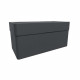 Jardiniere - CAREL - Gris anthracite - 63 L - 78 x 39 x H.39 cm - EDA - Avec roulettes - Extérieur ou intérieur