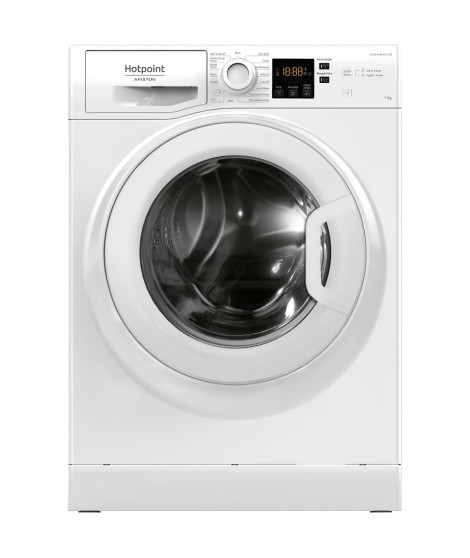Lave-linge hublot HOTPOINT NS11469FWKFR -  11 kg - Induction - L60cm - 1400 trs/min - Classe A - Blanc
