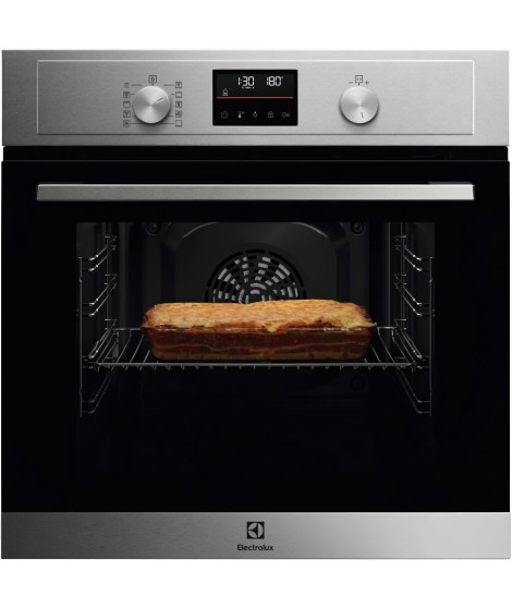 Four encastrable multifonction pyrolyse - ELECTROLUX - COH4P06BX3 - Inox - Anti-trace - Porte froide 4 verres - 59 x 59,4 x 5…