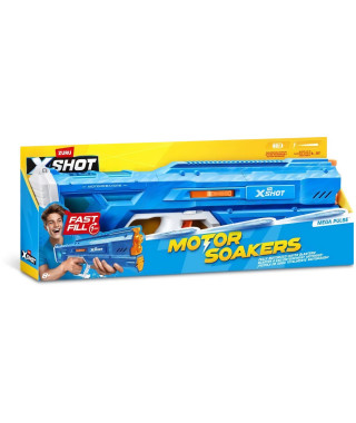 Pistolet a eau motorisé - ZURU - X-SHOT Mega Pulse - Remplissage rapide - Batterie rechargeable - Portée 9 m - Réservoir 1,1 L