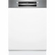 Lave-vaisselle semi-encastrable BOSCH SMI6ZCS10E SER6 - 14 couverts - Induction - L60cm - 40 dB - Classe B - Acier Brossé