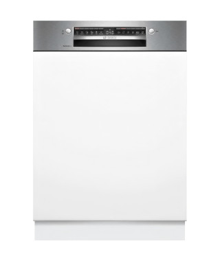 Lave-vaisselle semi-encastrable BOSCH SMI6ZCS10E SER6 - 14 couverts - Induction - L60cm - 40 dB - Classe B - Acier Brossé
