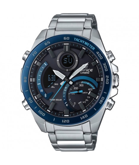 Montre - CASIO - ECB-900DB-1BER - 51,5mm - Solaire - Bluetooth - Étanche 10 bars