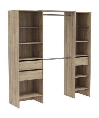 Kit dressing extensible - MIAMI - Chene Kronberg - 191,8 x 50 x 204,5 cm - DEMEYERE