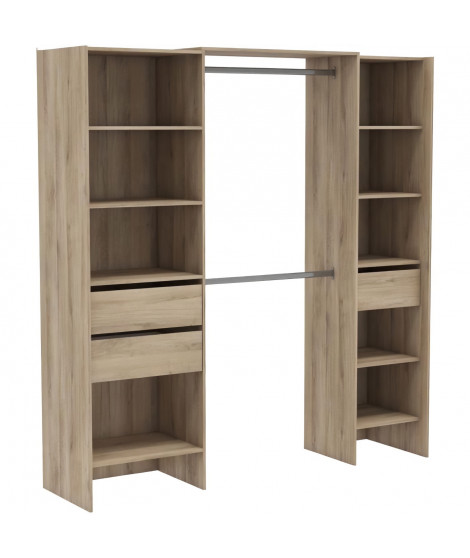 Kit dressing extensible - MIAMI - Chene Kronberg - 191,8 x 50 x 204,5 cm - DEMEYERE