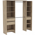 Kit dressing extensible - MIAMI - Chene Kronberg - 191,8 x 50 x 204,5 cm - DEMEYERE