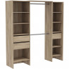 Kit dressing extensible - MIAMI - Chene Kronberg - 191,8 x 50 x 204,5 cm - DEMEYERE