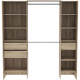 Kit dressing extensible - MIAMI - Chene Kronberg - 191,8 x 50 x 204,5 cm - DEMEYERE