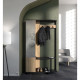 Vestiaire manteaux - SCHUSTER - Chene Kronberg / Noir - 108,4 x 33,9 x 183,8 cm - DEMEYERE