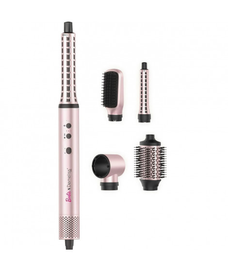 Brosse soufflante - DEMELISS - Air Flow Styler Barbie Edition - 3 vitesses - Rose