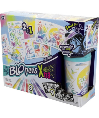 Blopens - LANSAY - Créa'mug - 9 pochoirs - 1 mug - Des 6 ans