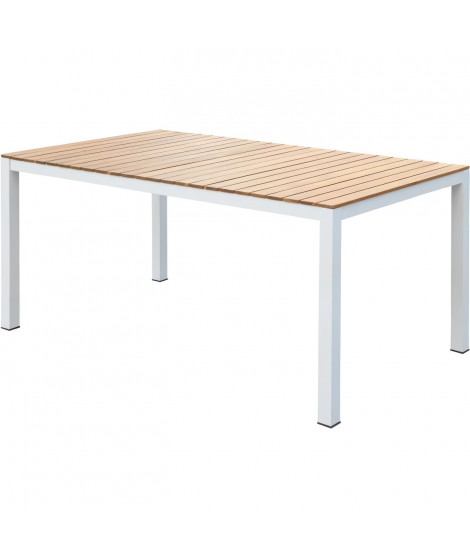 Table de jardin rectangulaire en bois d'Acacia - 6 personnes - l160 x P90 x H75 cm - NAREL