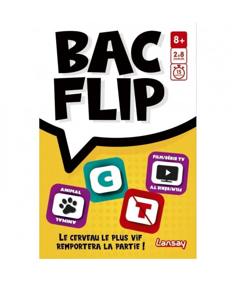 Jeu de société - LANSAT - BAC FLIP - Des 8 ans