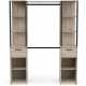 Kit dressing - GARY - Chene Kronberg / Noir mat - 159,8 x 49,5 x 200,3 cm - DEMEYERE