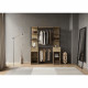 Kit dressing - GARY - Chene Kronberg / Noir mat - 159,8 x 49,5 x 200,3 cm - DEMEYERE