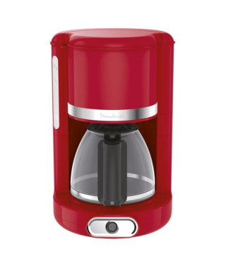 MOULINEX - Cafetière filtre 10-15 tasses Rouge - Soleil - FG381510
