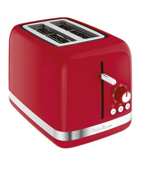 MOULINEX - Grille-pain 2 fentes Rouge - Soleil - LT300510