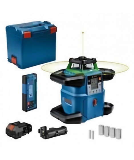 Laser rotatif Bosch Professional GRL 650 CHVG avec piles, cellule de réception, support de fixation, en L-Boxx - 0601061V01