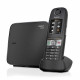 Téléphone Fixe Gigaset E630 Noir - Résistant aux chocs, a l'eau et a la poussiere - Mains libres - ID d'appelant