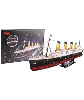 Puzzle 3D lumineux - Bateau Titanic - Jeu de construction - EXPLORA - 266 pieces - Des 8 ans