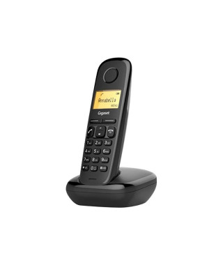 Téléphone Fixe GIGASET A170 - Écran rétroéclairé - Répertoire 50 contacts - Batterie rechargeable - Noir