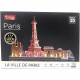 Puzzle 3D lumineux - Monuments De Paris - Jeu de construction - EXPLORA - 115 pieces - Des 8 ans
