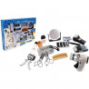 Set coiffeur - Jeu d'imitation Barbier - CLEMENT CLEMENTINE - Tondeuse, seche-cheveux, rasoirs - Des 3 ans