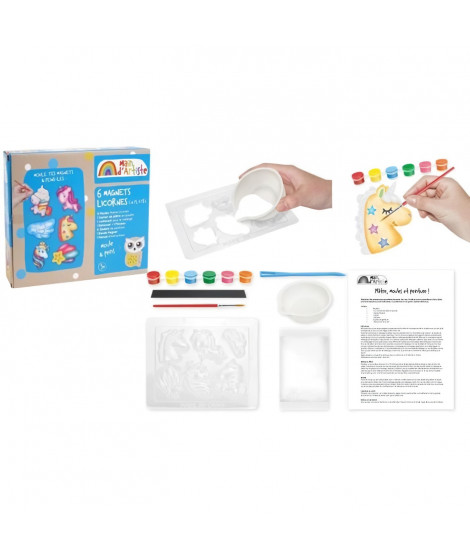 Kit de création de magnets Licorne - Loisir Créatif - MAIN D'ARTISTE - Des 5 ans