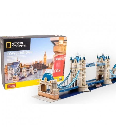 Puzzle 3D - Tower Bridge - Jeu de construction - EXPLORA - 120 pieces - Des 8 ans