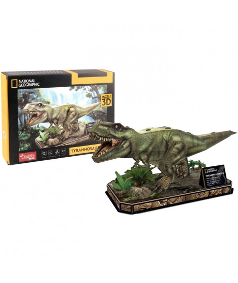 Puzzle 3D - T-Rex - Jeu de construction - EXPLORA - Dinosaure - 52 pieces - Des 8 ans