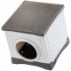 Niche - FERPLAST - PETVILLA 50 - 38,5 x 43 x 38,5 cm -  Blanc / Gris