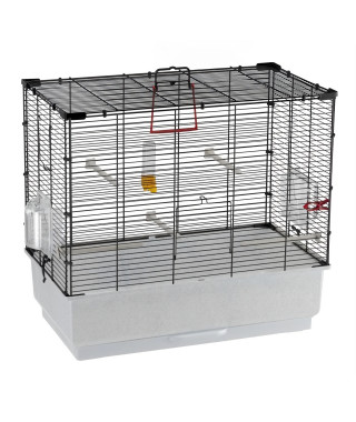 Cage canaris - FERPLAST - PIANO 4 - 59 x 33 x 55 cm - Noir